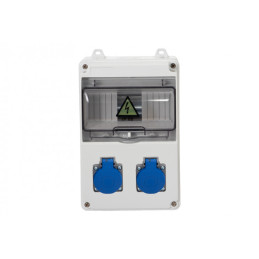 Rozdzielnica LAGO 7M - gniazda 2x230V /7 modułów/ IP44