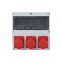 Rozdzielnica LAGO 14M - gniazda 3x16A 5p /14 modułów/ IP44