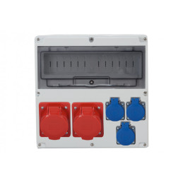 Rozdzielnica LAGO 14M - gniazda 2x32A 5p, 3x230V /14 modułów/ IP44