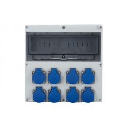 Rozdzielnica LAGO 14M - gniazda 8x230V /14 modułów/ IP44