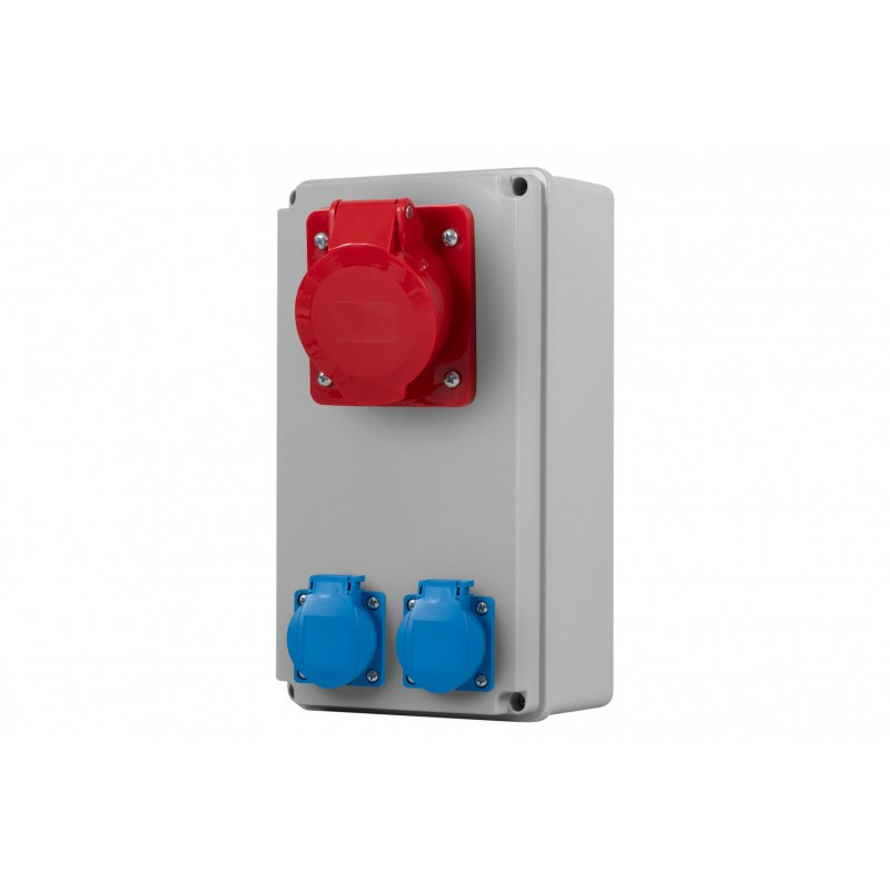 Rozdzielnica VERTICAL - gniazda 16A 5p, 2x230V IP44