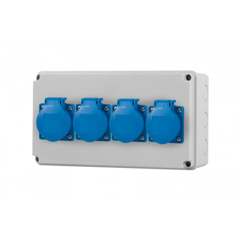 Rozdzielnica HORIZONTAL - gniazda 4x230V IP44