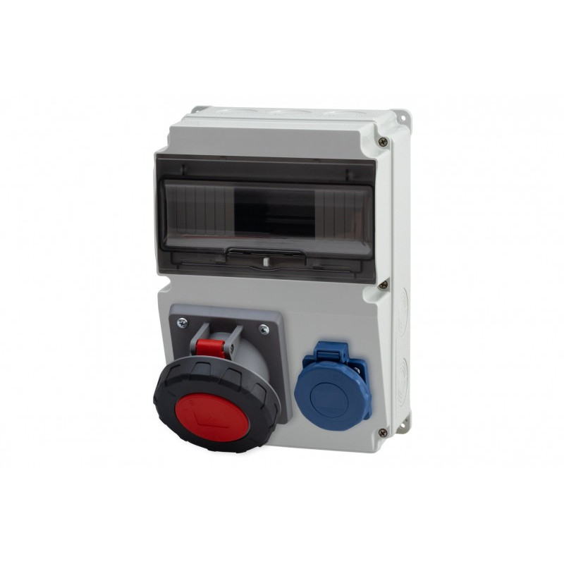 Rozdzielnica LAGO 10M - gniazda 63A 5p, 230V /10 modułów/ IP65