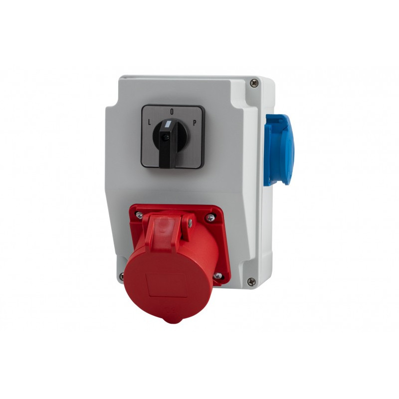 Rozdzielnia RS-KOMBI - gniazda 16A 5p, 230V, L/P(16A) IP44