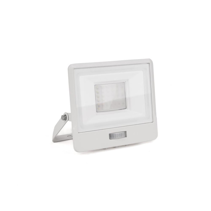 Projektor LED V-TAC 30W SAMSUNG CHIP Czujnik Ruchu Biały Z MUFĄ VT-138S 6500K 2340lm 5 Lat Gwarancji