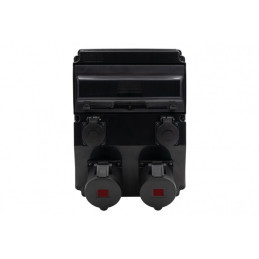Rozdzielnica CAJA 12M SCENIC - gniazda proste 16A 5p, 32A 5p, 2x230V /12 modułów/ IP44