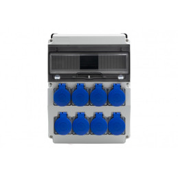 Rozdzielnica CAJA 12M BICOLOR - gniazda 8x230V /12 modułów/ IP44