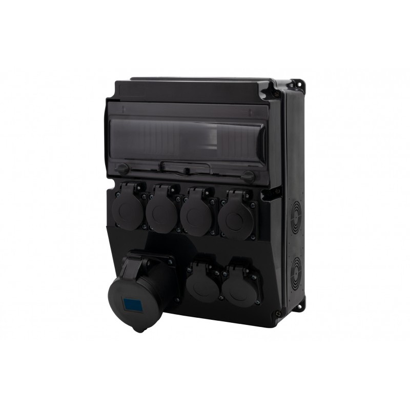 Rozdzielnica CAJA 12M SCENIC - gniazda proste 32A 3p, 6x230V /12 modułów/ IP44