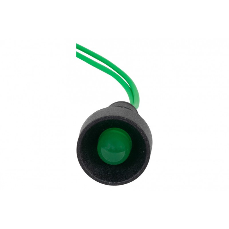Kontrolka diodowa fi 10mm, 24V zielona/green