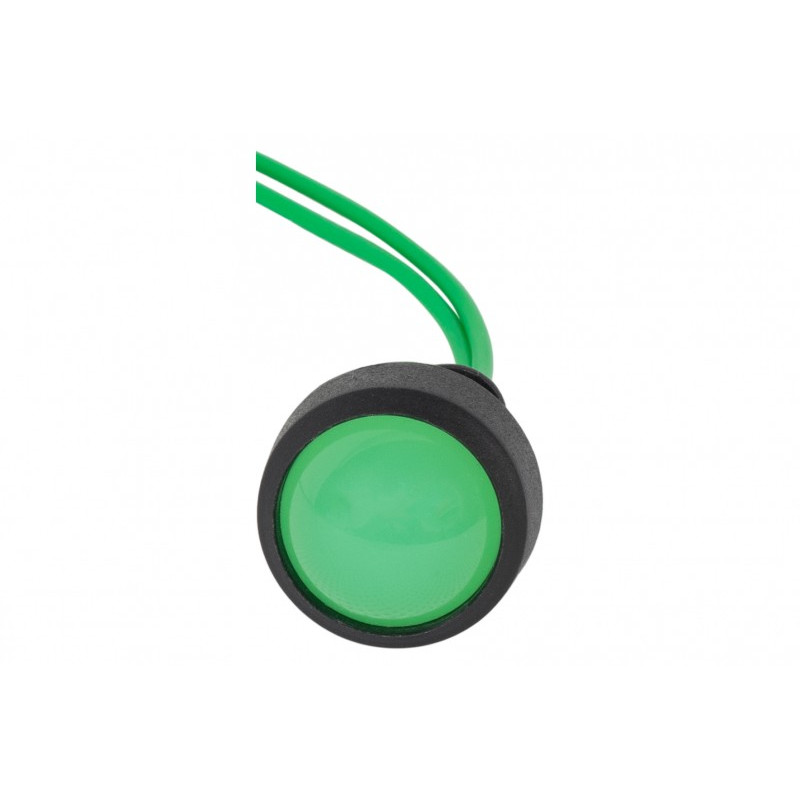 Kontrolka diodowa fi 20mm, 24V zielona/green