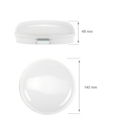 TECHNIC LAMP KANAŁOWA 8W NW 230V 120st IP54 IK10 140x48mm BIAŁY okrągła