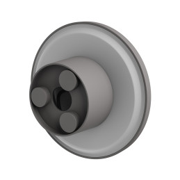 PIATTA 9W CCT 230V IP44 120x47MM SZARY OKRĄGŁA ELEWACYJNA