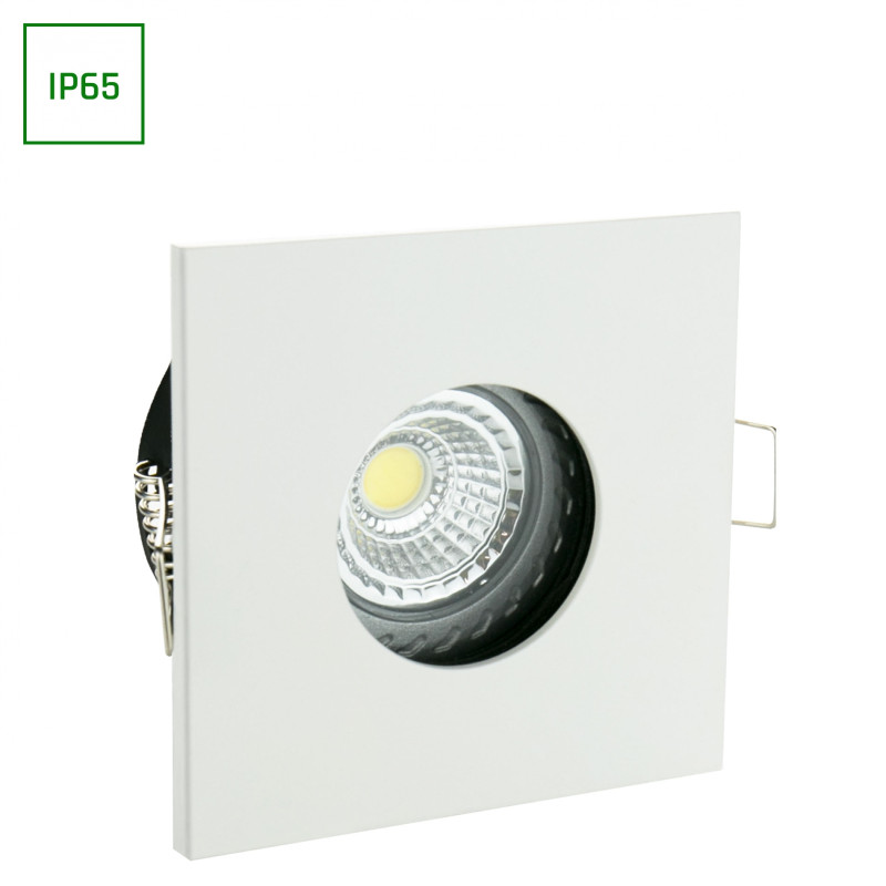 FIALE IV GU10 OCZKO GU10 250V IP65 83x83x51mm BIAŁY kwadrat.