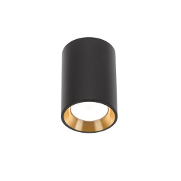 CHLOE GU10 MINI NATYNKOWA GU10 250V IP20 70x100mm CZARNY, ŚRODEK ZŁOTY okrągła