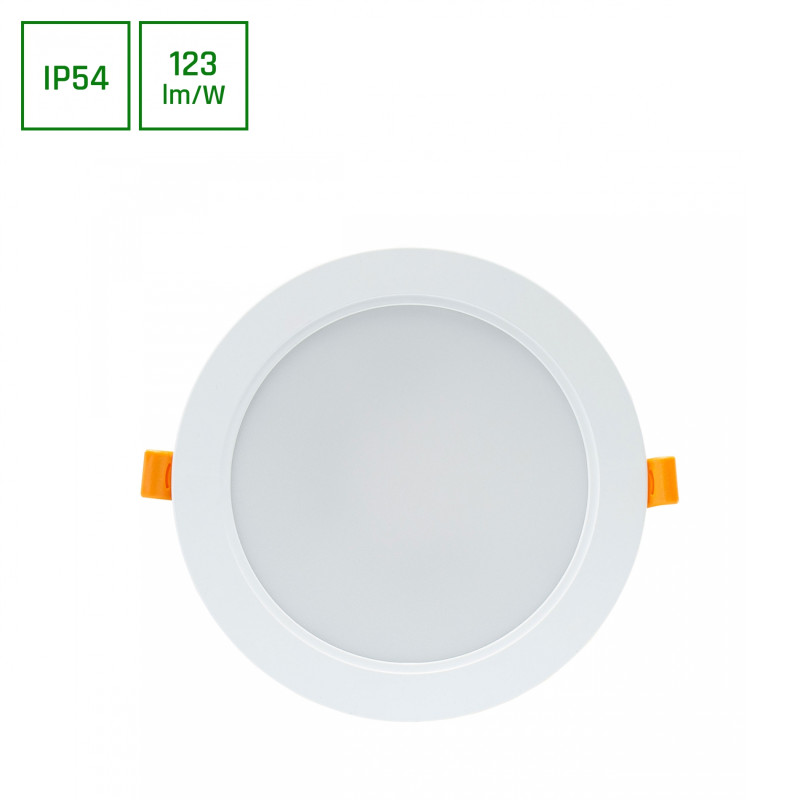 DURE 3 DOWNLIGHT 18W CW 230V 110st IP54 IK06 170x34 BIAŁY okrągła zasilacz zintegrowany