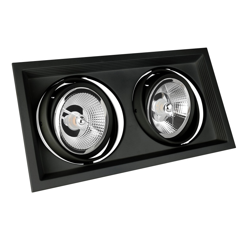 MDD MAXI DUE GU10 X 2 AR111 250V IP20 186x336x43mm CZARNY