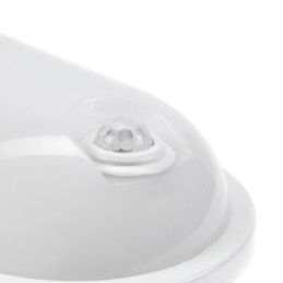 TECHNIC LAMP KANAŁOWA 20W NW 230V 120st IP54 IK07 270x145x70mm BIAŁY owalna czujnik ruchu PIR