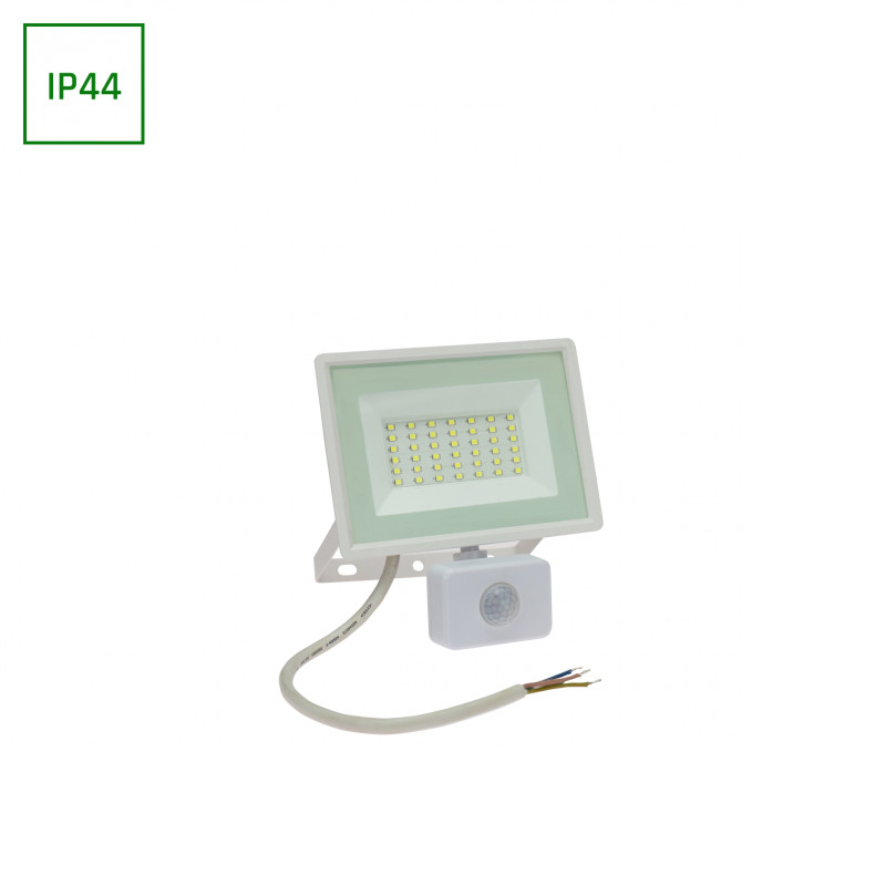 NOCTIS LUX 3 NAŚWIETLACZ 30W WW 230V IP44 150x190x53mm BIAŁY czujnik ruchu PIR