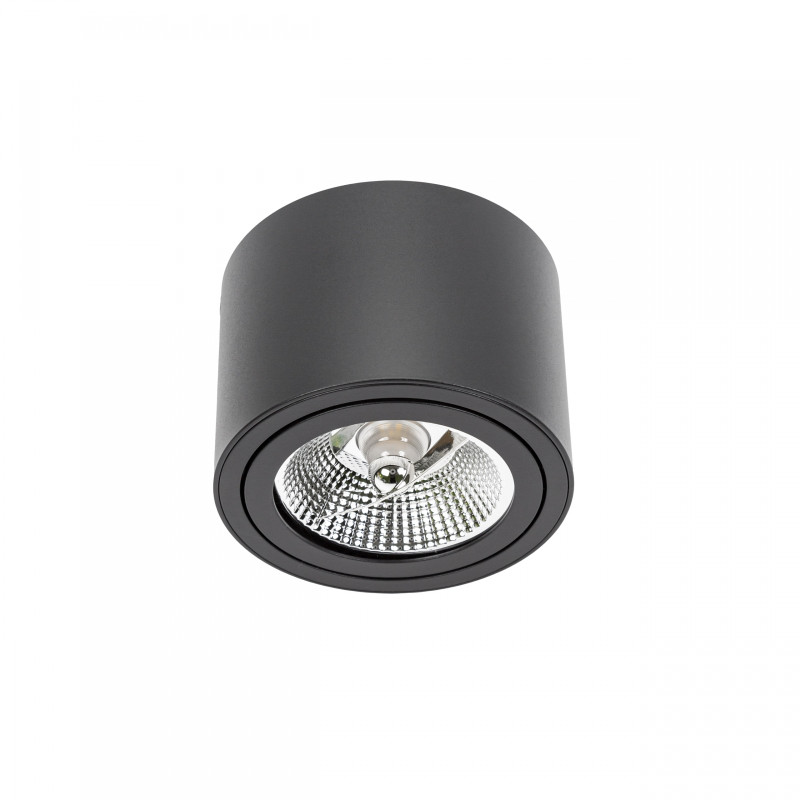CHLOE AR111 NATYNKOWA GU10 250V IP20 139x100mm CZARNY okrągła ruchoma