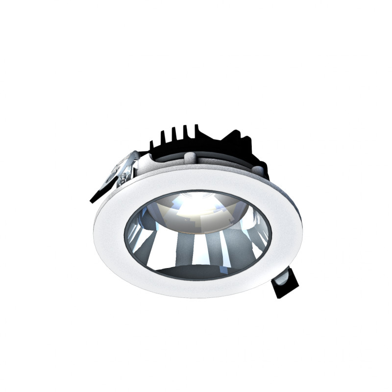 MIRROR - Model M - oprawa podtynkowa, 14W, 30°, 130x58 mm, kolor biały