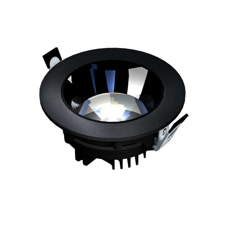 MIRROR - Model L - oprawa podtynkowa, 20W, 30°, 160x70 mm, kolor czarny