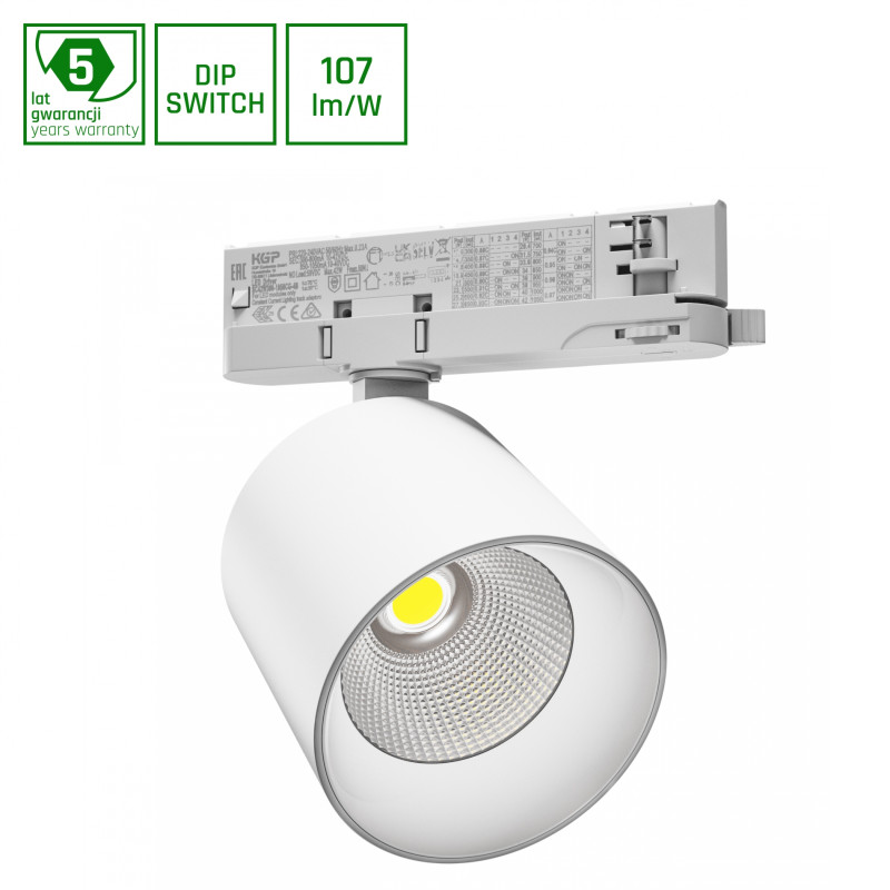 ARTEMIDA MAXI 12-42W NW 230V 36, 60st. IP20 Ra90 100x96x130 BIAŁY 5 lat gw. z regulacją mocy