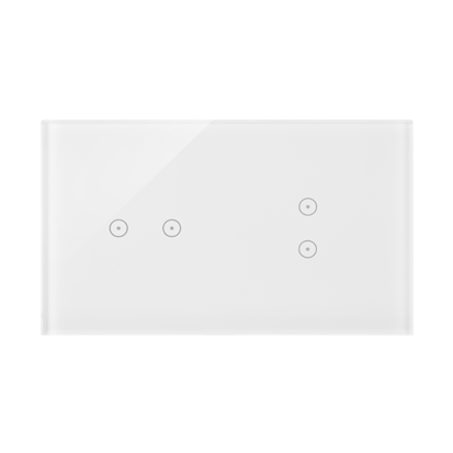 Panel dotykowy 2 moduły 2 pola dotykowe poziome, 2 pola dotykowe pionowe, biała perła-251721
