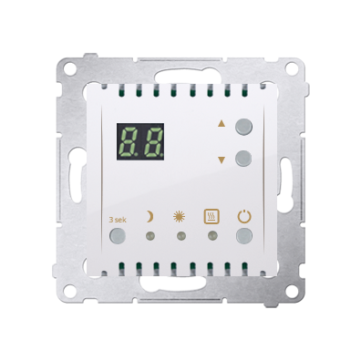 Regulator temperatury z wyświetlaczem (czujnik wewnętrzny) biały-252746