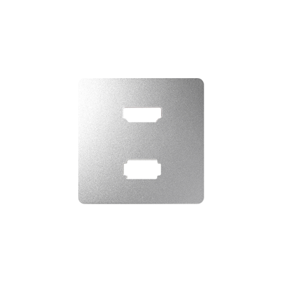 Pokrywa do gniazda USB + HDMI (V1.4), żeńskiego aluminium-251345