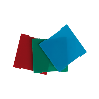 Zestaw filtrów (czerwony, zielony, niebieski) do pokrywy modułu świecącego:75370-39-251091