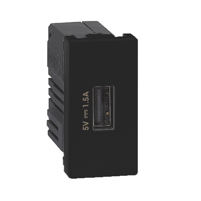 Ładowarka USB K45 USB 2.0 - A 5V DC 1,5A 45×22,5mm grafit-256534