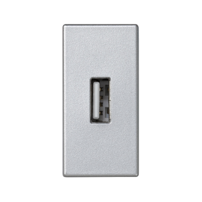 Płytka K45 złącze USB typ A 45×22,5mm aluminium-256498