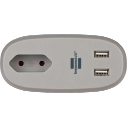 gniazdo sofy brennenstuhl®estilo z funkcją ładowania 1xEuro-socket i 2xUSB-Charger antracyt/szary