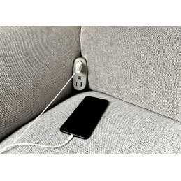 gniazdo sofy brennenstuhl®estilo z funkcją ładowania 1xEuro-socket i 2xUSB-Charger antracyt/szary