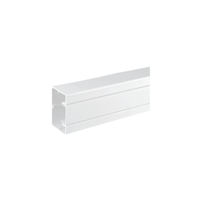 Kanał instalacyjny CABLOPLUS PVC 90×55mm Ilość komór:1 dł.:2m (cena za mb) czysta biel IK:IK07-256107