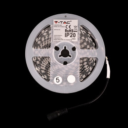 Taśma LED V-TAC 12V SMD5050 300LED IP20 11W/m VT-5050 60-IP20-11 Kolor Niebieski