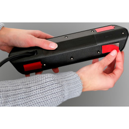 Listwa narożna brennenstuhl®estilo z funkcją ładowania USB 4-kierunkowa 2x kontakt ochronny & 2x Euro srebrno/czarny *BE*