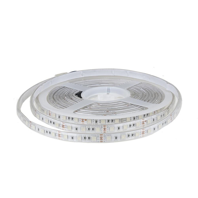 Taśma LED V-TAC SMD5050 300LED IP65 RĘKAW 7W/m VT-5050 60-IP65 RGB