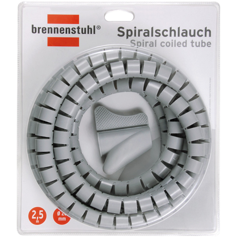 Wąż spiralny L  2,5m Ø  20mm szary
