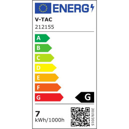 Taśma LED V-TAC SMD5050 300LED IP65 RĘKAW 7W/m VT-5050 60-IP65 RGB
