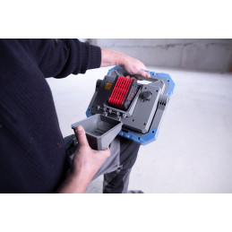 Professional Mobilny hybrydowy reflektor LED BS 8050 MH, Bosch Professional 18V System, 7900lm, IP55