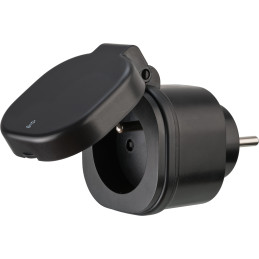brennenstuhl®Connect WiFi gniazdo WA 3000 XS02 czarny IP44 *FR*