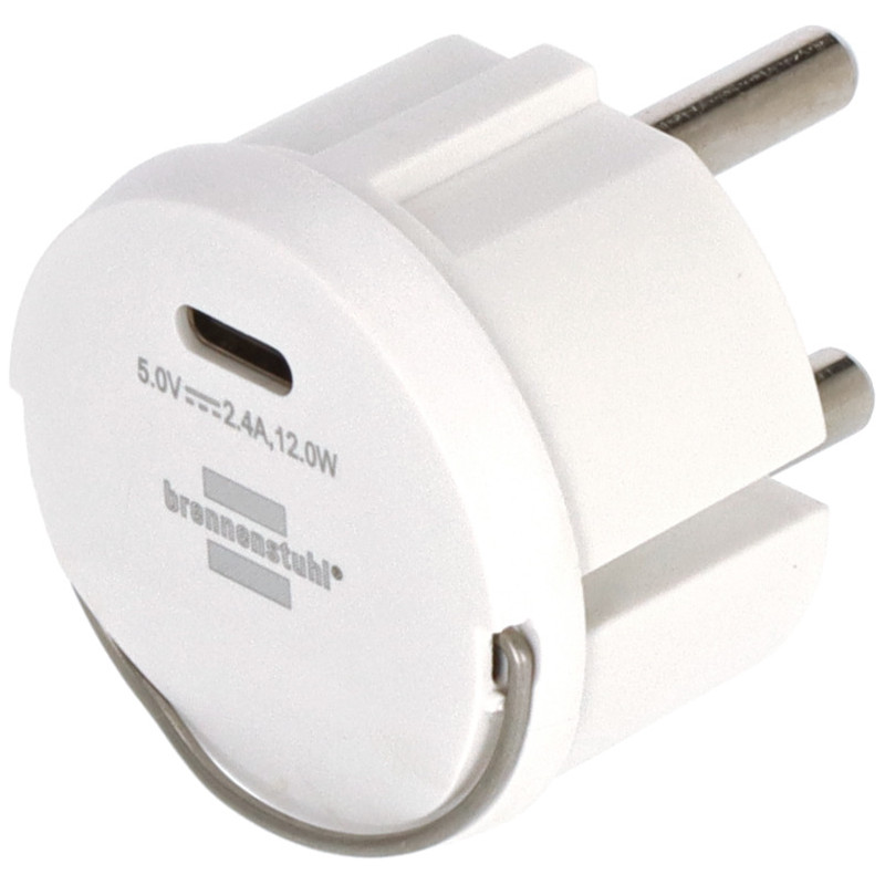 Adapter gniazda USB C 2,4A biały