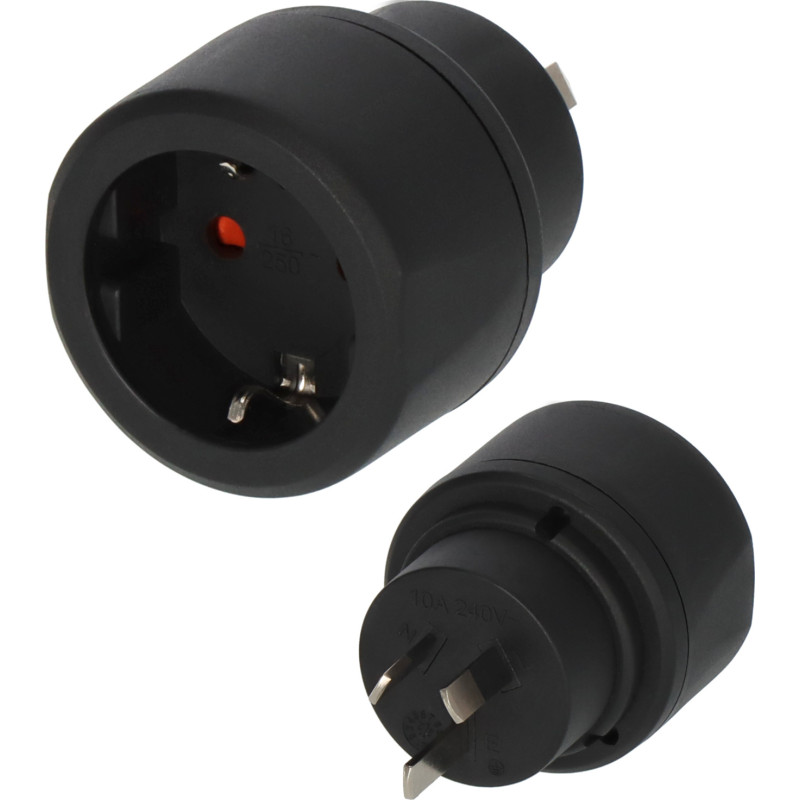 Adapter podróżny z uziemieniem/Australia i Chiny