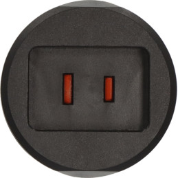 Adapter podróżny USA  Euro, Wraz z bezpiecznikiem 2,5A