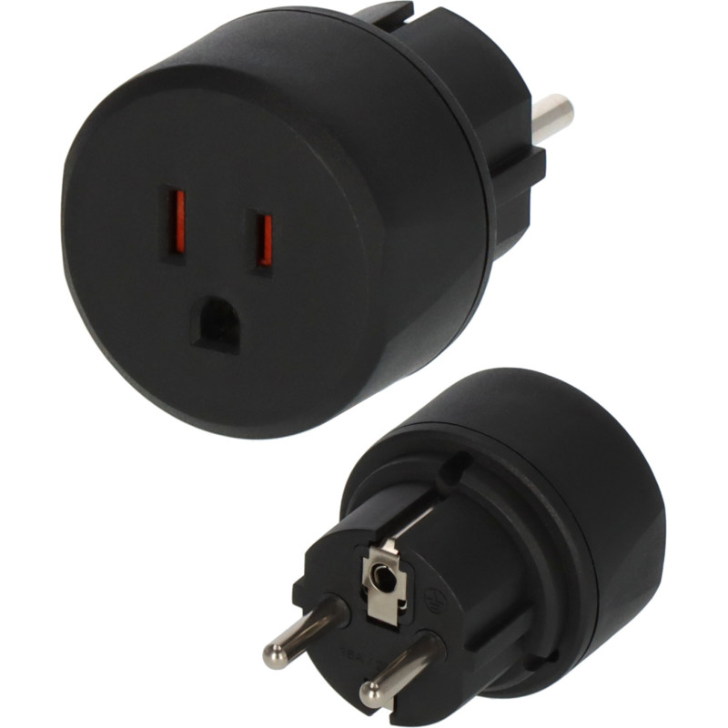 Adapter podróżny USA, Japonia  z uziemieniem