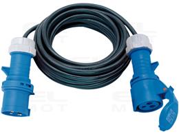Brennenstuh Przedłużacz 10m (kabel CEE w kolorze czarnym H07RN-F 3G2,5 z wtyczką CEE i złączką z klapką uszczelniającą, do stałe