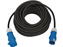 Brennenstuhl Przedłużacz 25m (kabel CEE w kolorze czarnym H07RN-F 3G2,5 z wtyczką CEE i złączką z klapką uszczelniającą, do stał