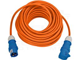 Brennenstuhl przedłużacz 25m (H07RN-F 3G2,5 kabel w kolorze sygnalizacyjnym pomarańczowym, kempingowy kabel do stałego użytku na