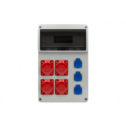 Rozdzielnica LEGATO 16M - gniazda 2x16A 5p, 2x32A 5p, 3x230V /16 modułów/ IP44